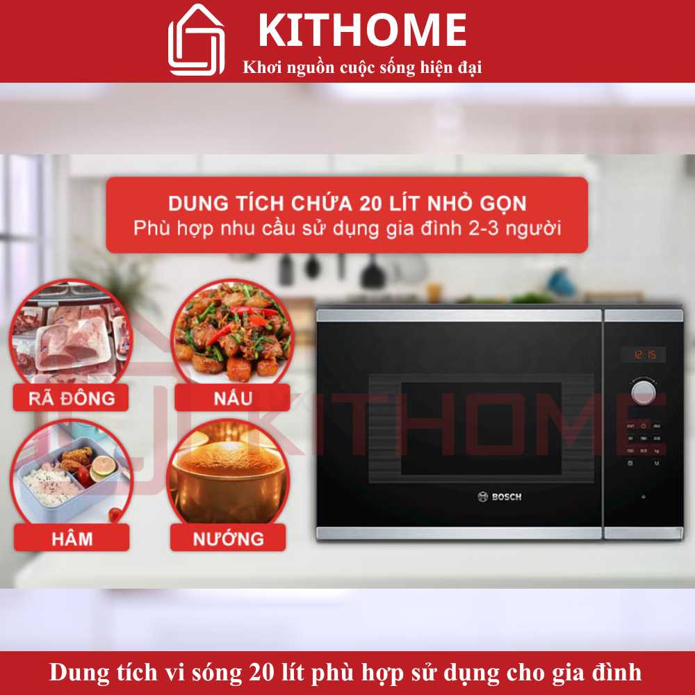 Dung tích 20 lít – Phù hợp gia đình 2-3 người
