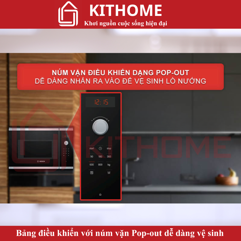 Bảng điều khiển Pop-out và màn hình LED – Thao tác nhanh chóng, dễ quan sát