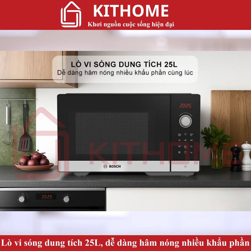 Lò vi sóng dung tích 25L – Hâm nóng và nấu nướng thoải mái cho gia đình