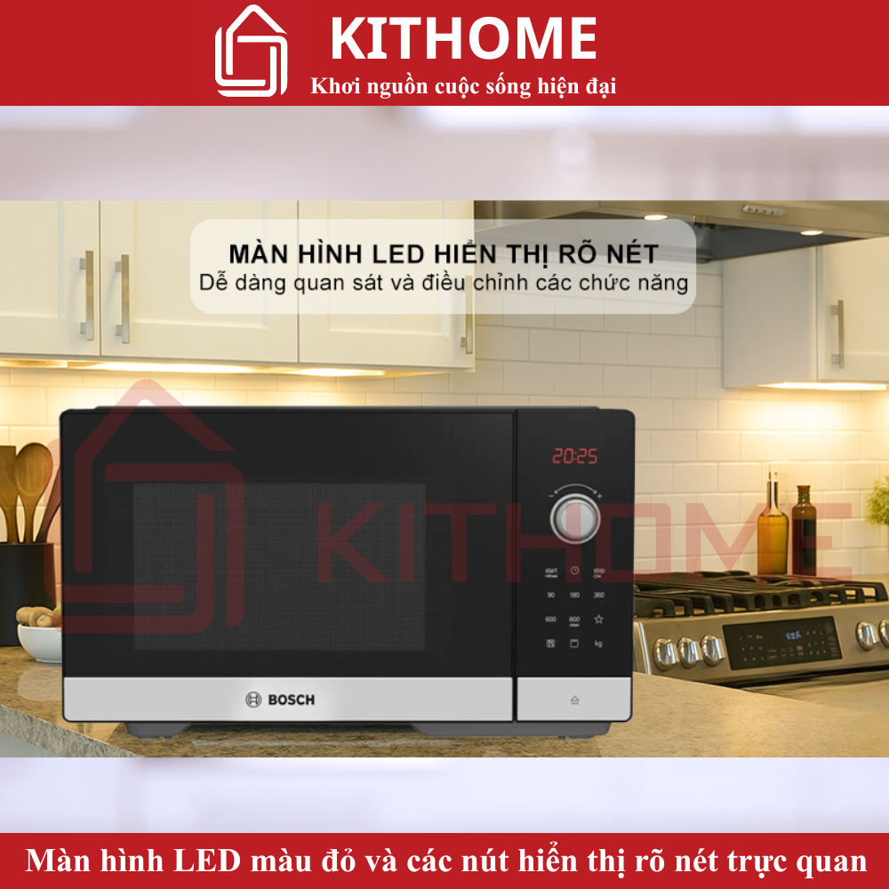 Màn hình LED hiển thị đỏ sắc nét – Theo dõi hoạt động dễ dàng