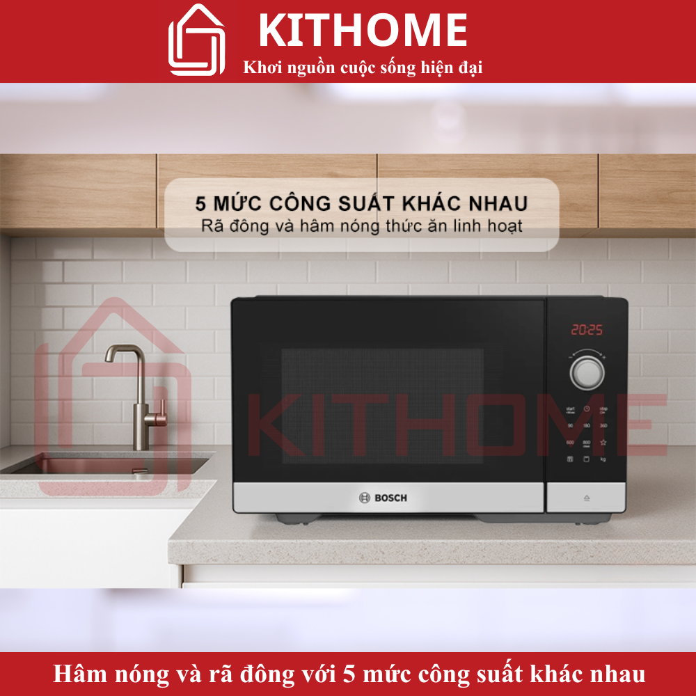 Hâm nóng và rã đông với 5 mức công suất khác nhau