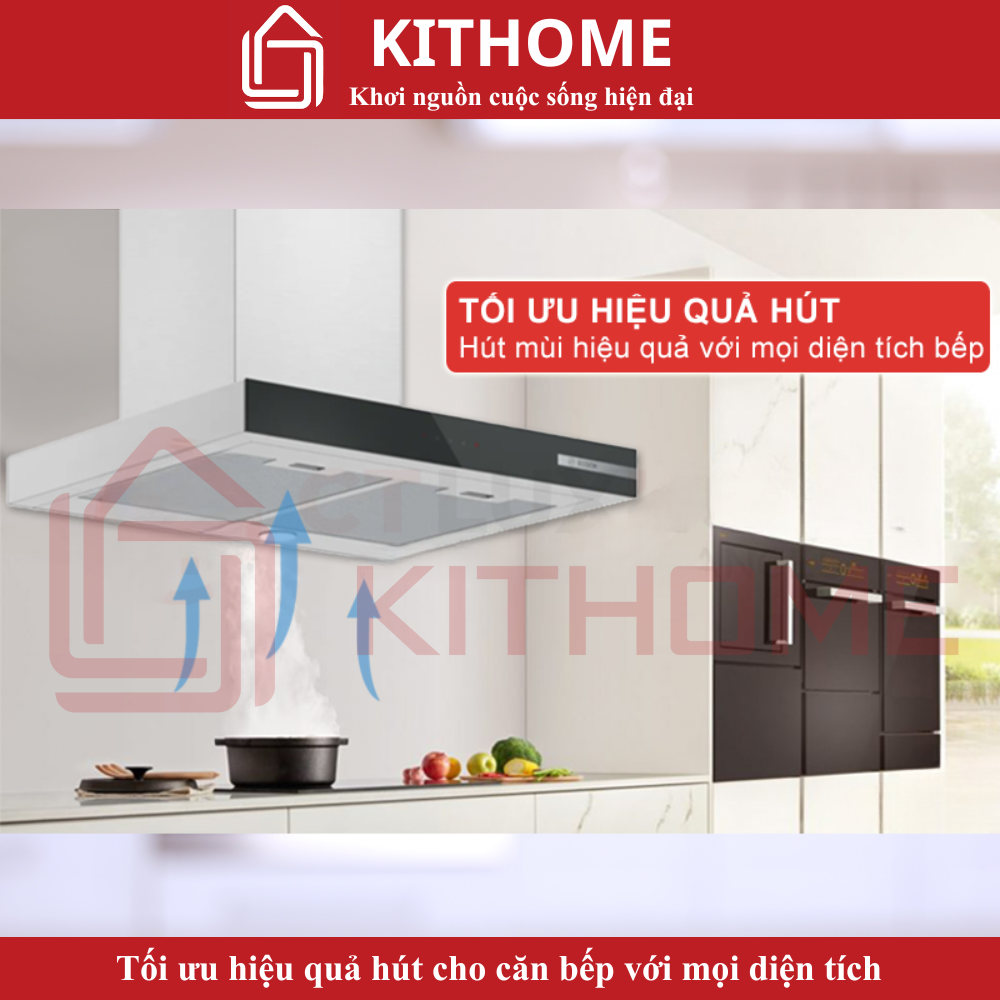 Hiệu quả hút cho mọi diện tích bếp