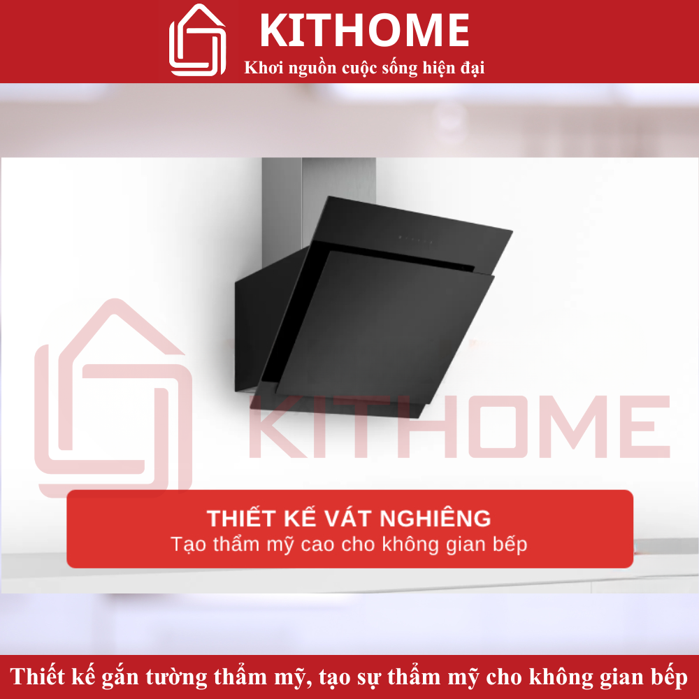 Thiết kế gắn tường thẩm mỹ, tạo sự thẩm mỹ cho không gian bếp