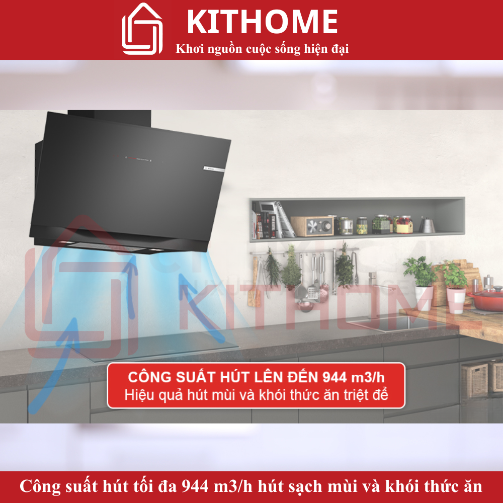 Công suất hút tối đa 944 m³/h 