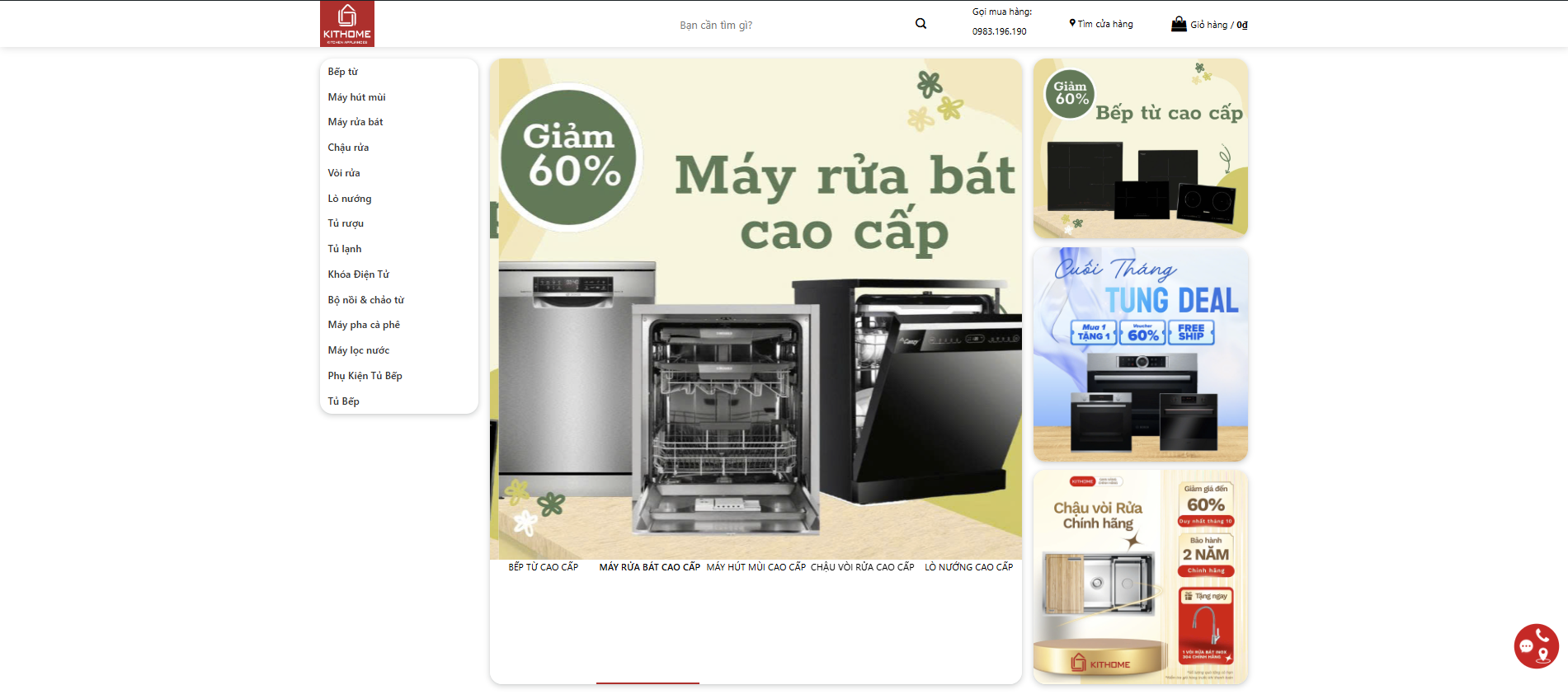 Địa chỉ mua máy rửa bát Bosch cho gia đình 4 người chính hãng, giá tốt