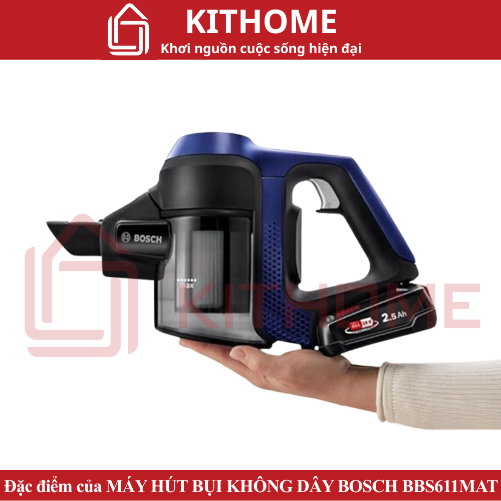 Thiết kế nhỏ gọn dễ dàng cầm nắm làm sạch mọi ngóc ngách