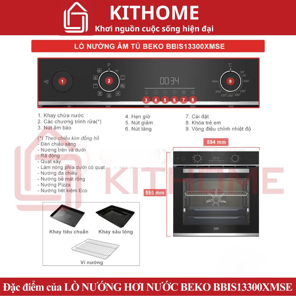 lò nướng Beko BBIS13300XMSE