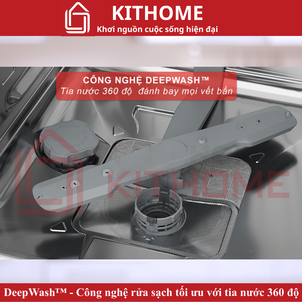 DeepWash™ - Công nghệ rửa sạch tối ưu với tia nước 360 độ