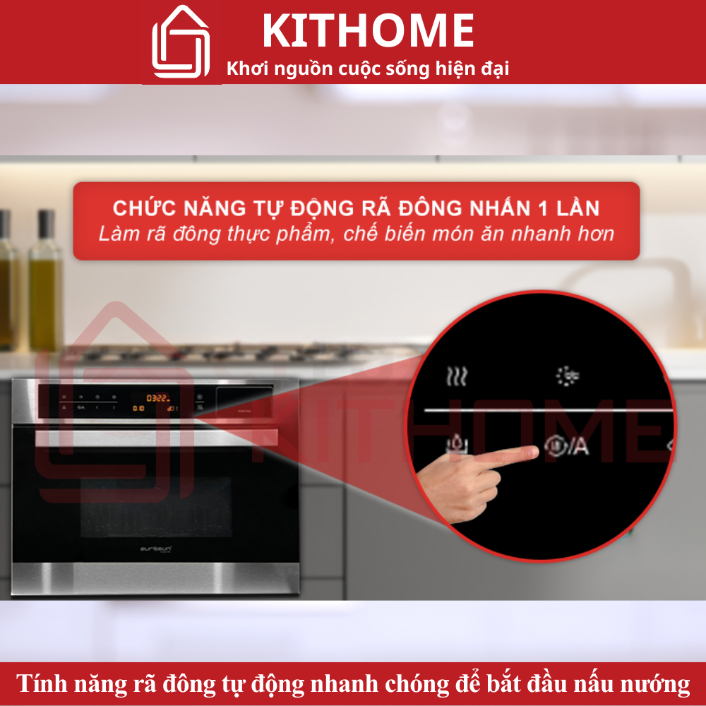 Tính năng rã đông tự động nhanh chóng để bắt đầu nấu nướng