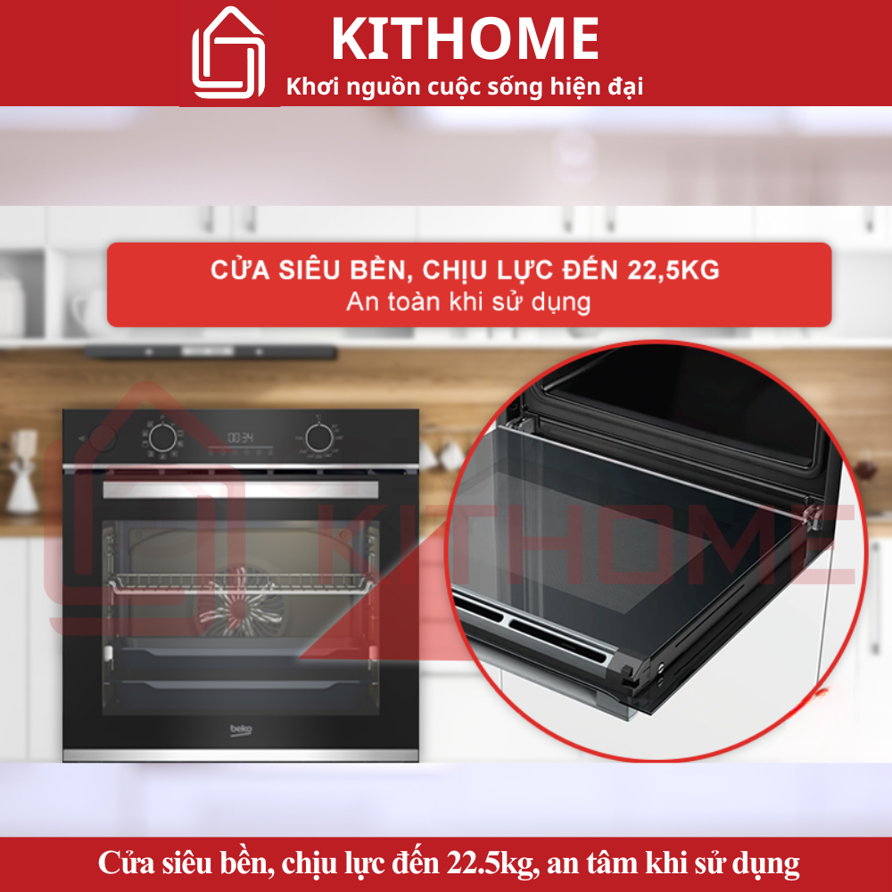 Cửa lò siêu bền, chịu lực đến 22.5kg Cửa lò siêu bền, chịu lực đến 22.5kg
