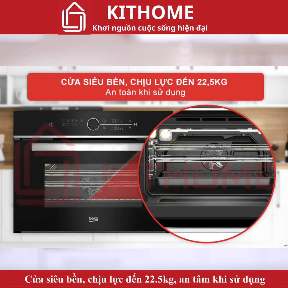 Cửa siêu bền, chịu lực đến 22.5kg, an tâm khi sử dụng