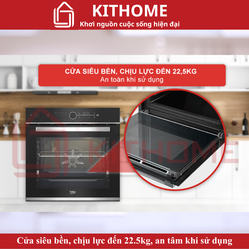 Cửa siêu bền, chịu lực đến 22.5kg, an tâm khi sử dụng