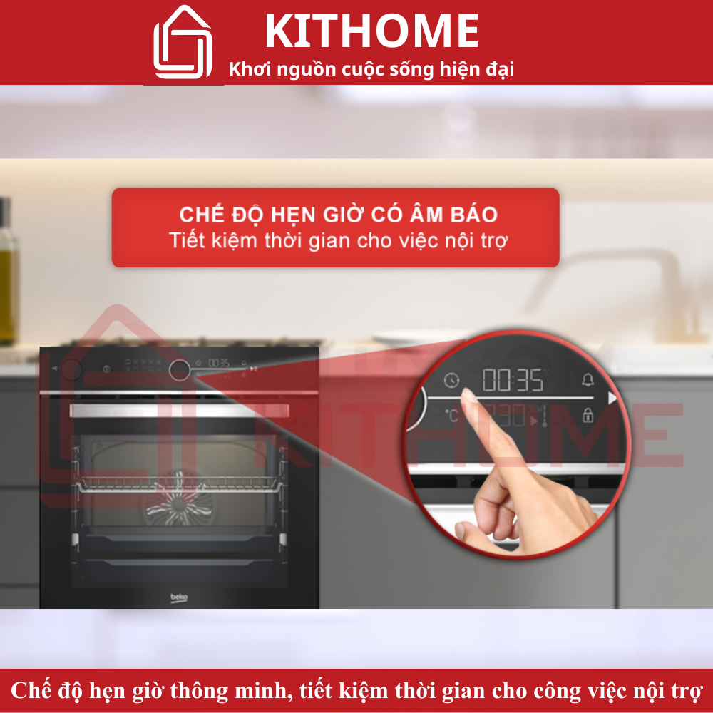 Chế độ hẹn giờ thông minh, tiết kiệm thời gian cho công việc nội trợ