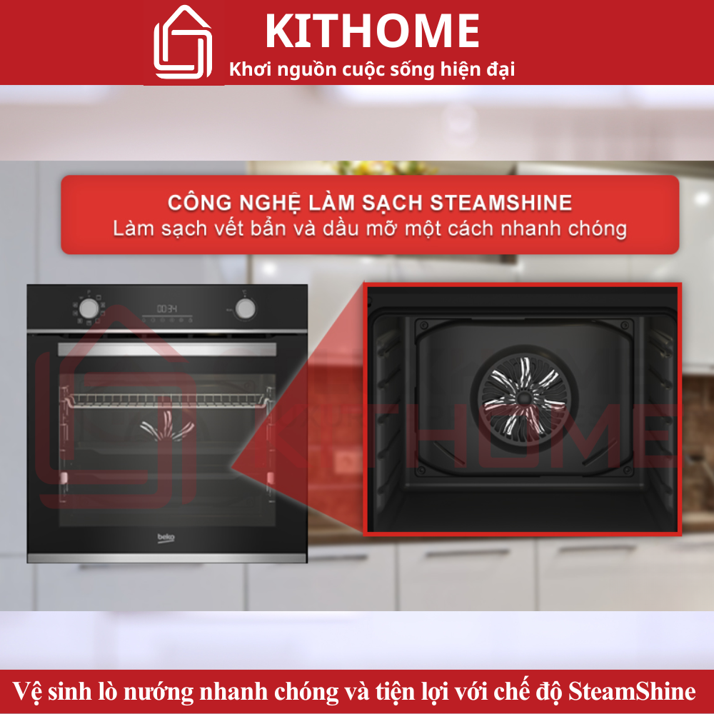 Vệ sinh lò nhanh chóng với SteamShine