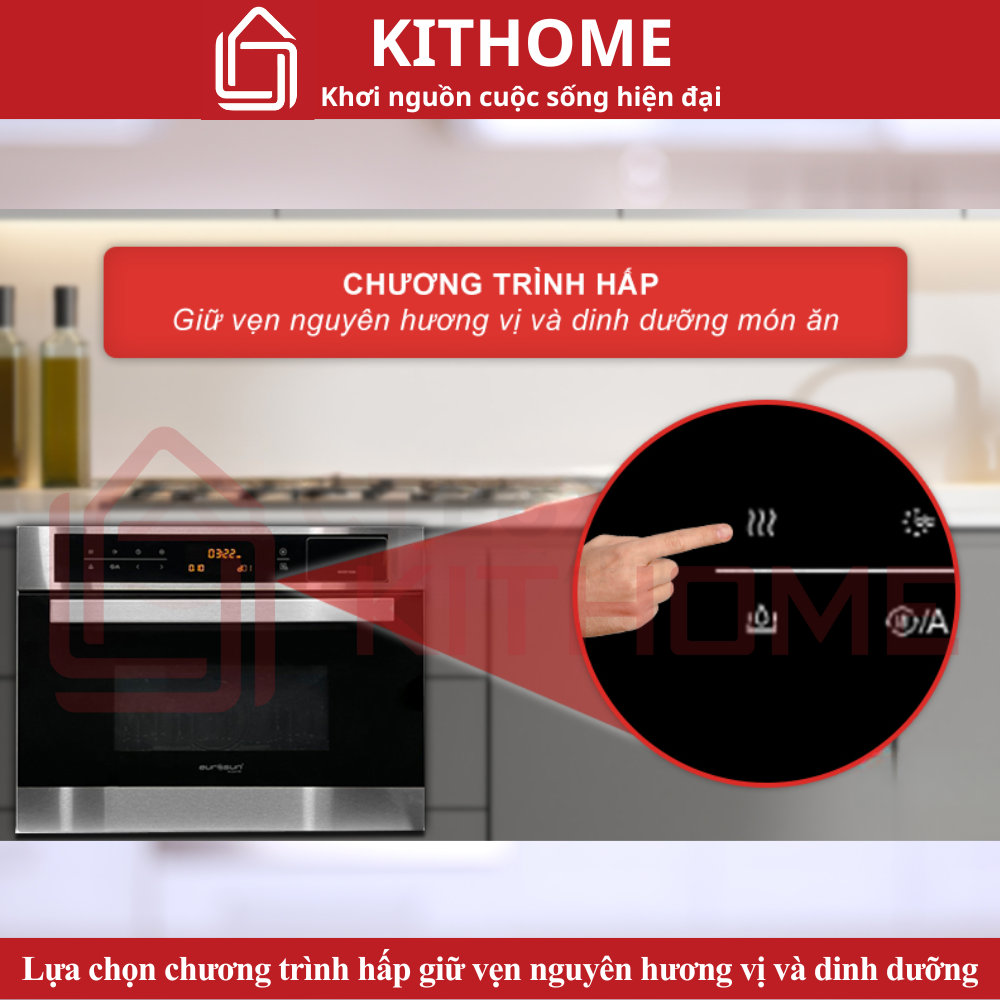 Lựa chọn chương trình hấp giữ vẹn nguyên hương vị và dinh dưỡng món ăn