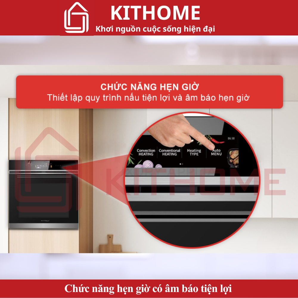 Chức năng hẹn giờ có âm báo tiện lợi