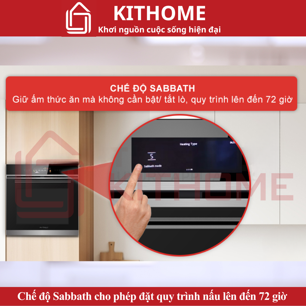 Chế độ Sabbath cho phép đặt quy trình nấu lên đến 72 giờ