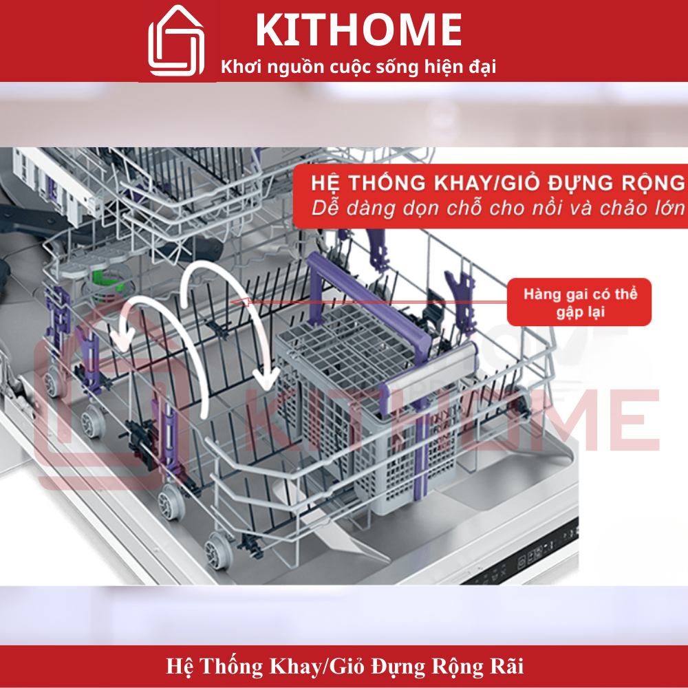 Hệ Thống Khay/Giỏ Đựng Rộng Rãi