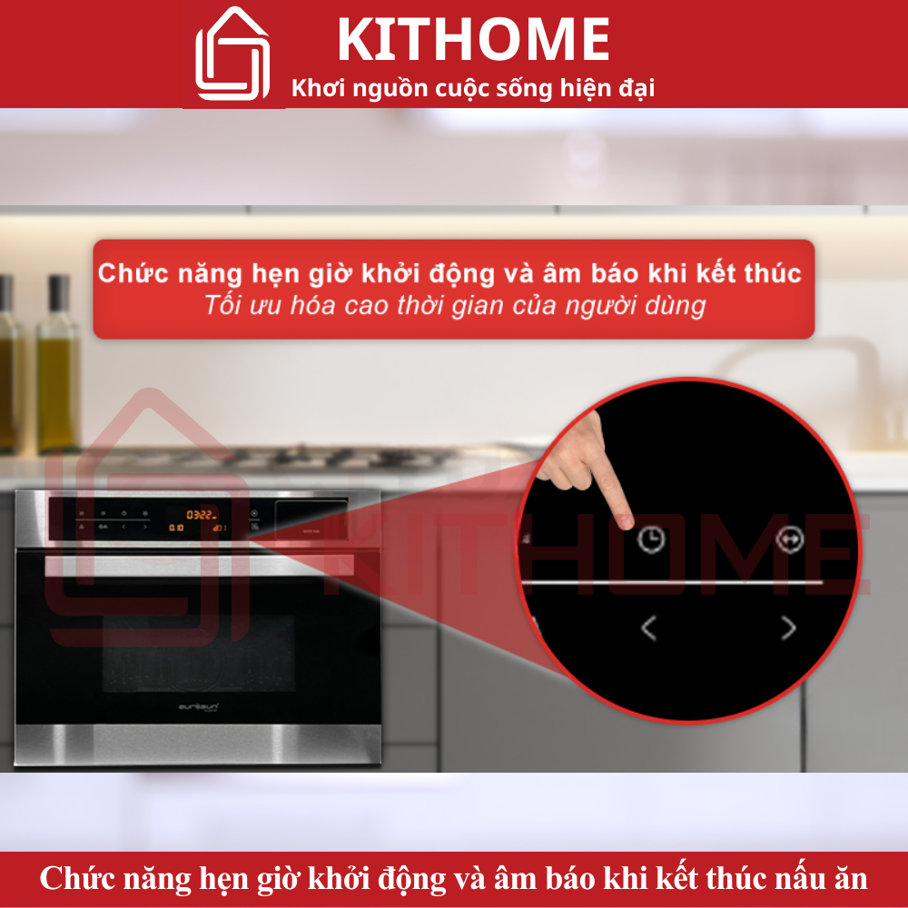 Chức năng hẹn giờ khởi động và âm báo khi kết thúc nấu ăn vô cùng tiện lợi