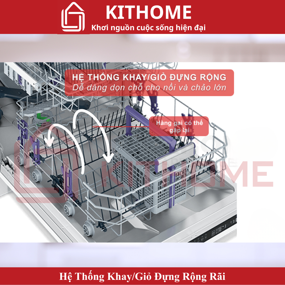 Hệ Thống Khay/Giỏ Đựng Rộng Rãi