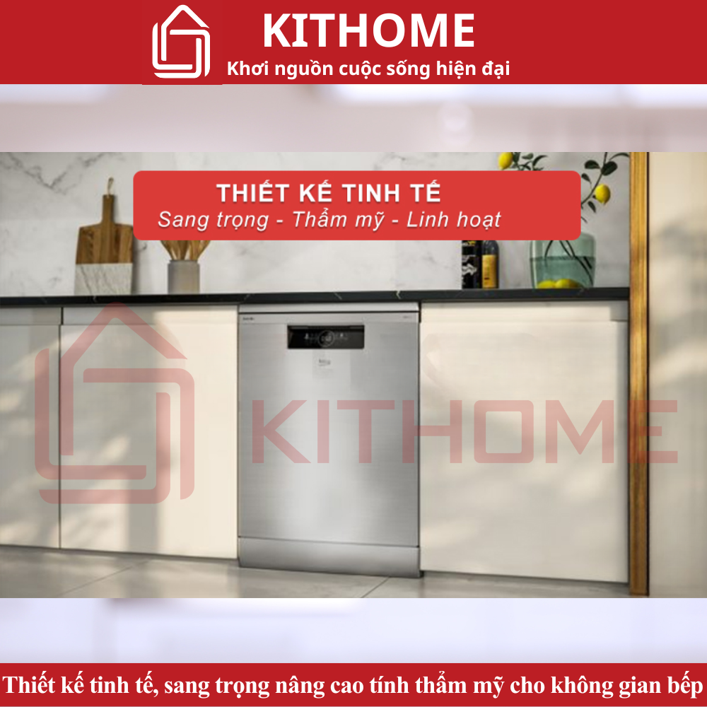 Thiết kế tinh tế, sang trọng nâng cao tính thẩm mỹ cho không gian bếp