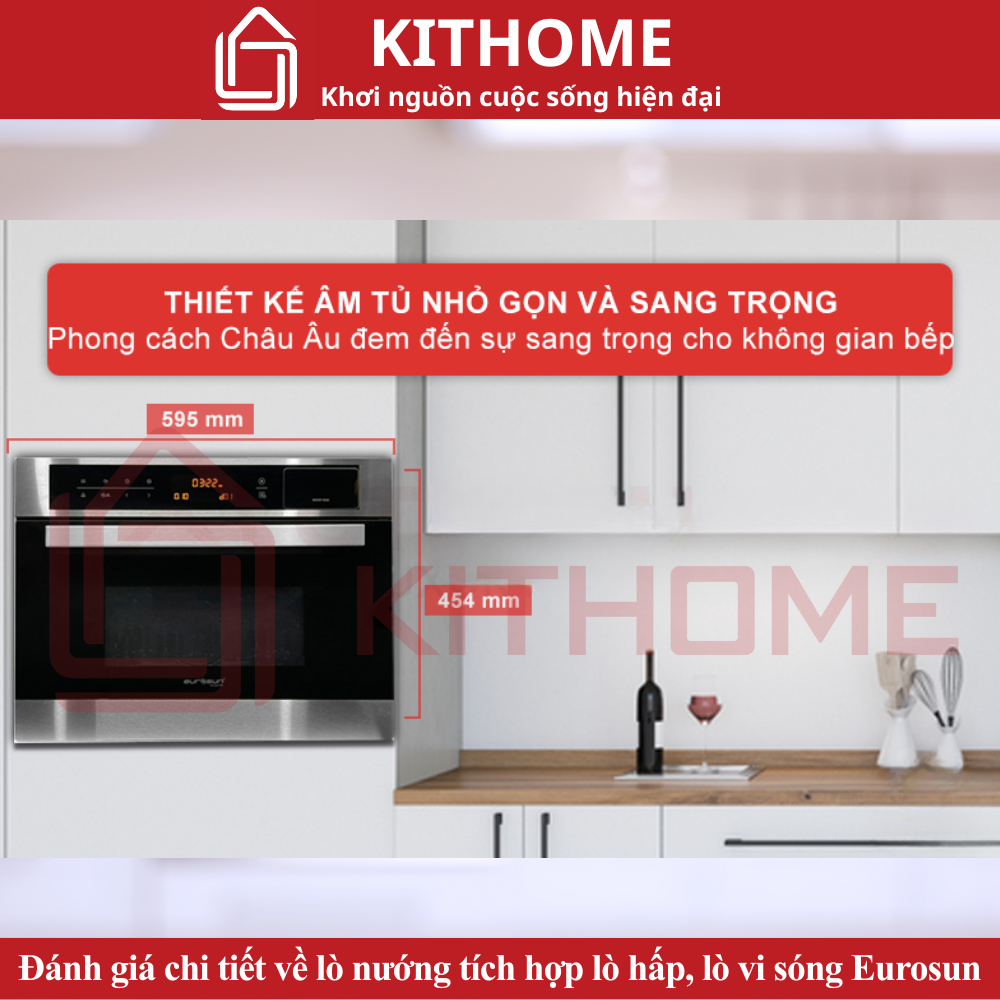 Kiểu dáng âm tủ, sang trọng thiết kế hiện đại tạo nên vẻ thanh lịch mang theo phong cách Châu Âu.