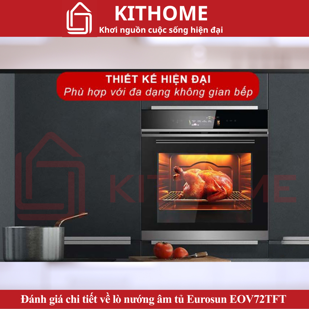 Kiểu dáng âm tủ sang trọng, thiết kế hiện đại Châu Âu mang đến không gian vô cùng thẩm mỹ cho không gian bếp nhà bạn