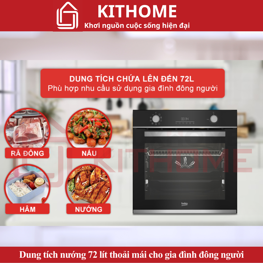 Dung tích 72 lít – Lựa chọn hoàn hảo cho gia đình đông người