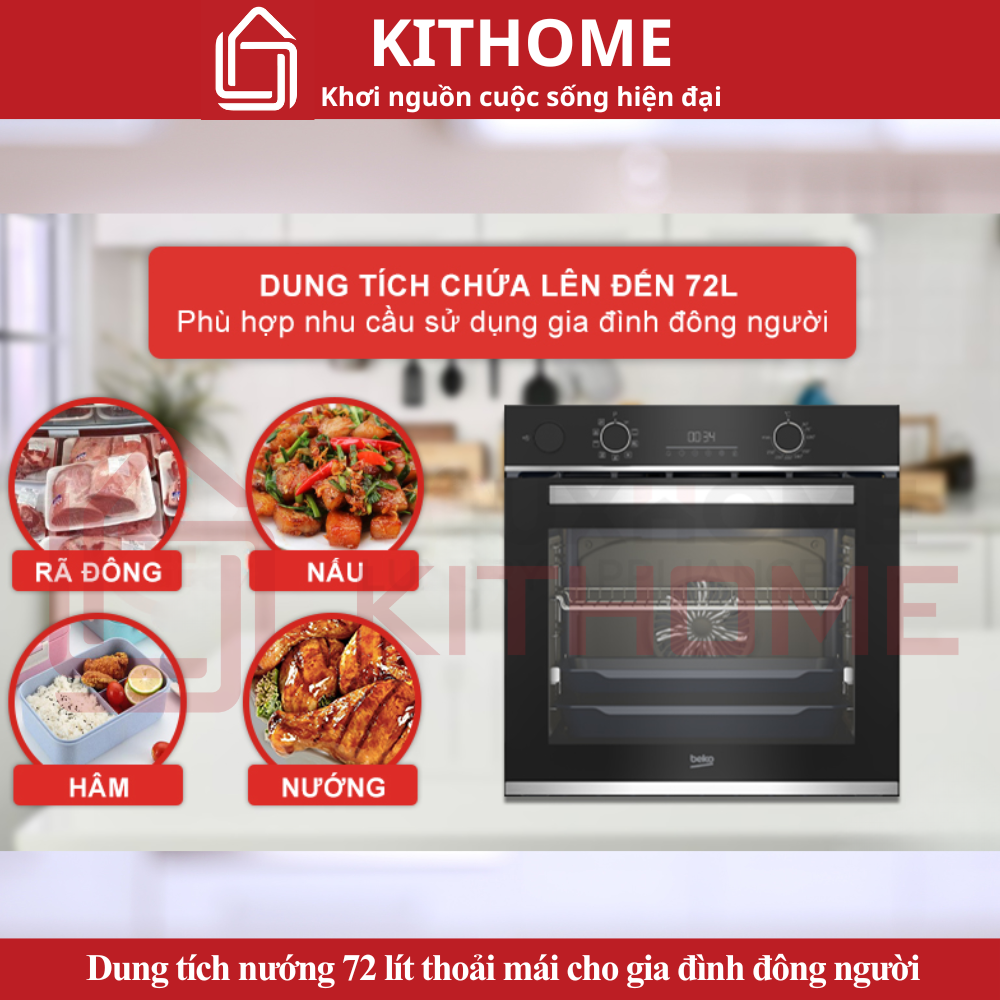 Dung tích 72 lít – Lựa chọn lý tưởng cho gia đình đông người Dung tích 72 lít – Lựa chọn lý tưởng cho gia đình đông người