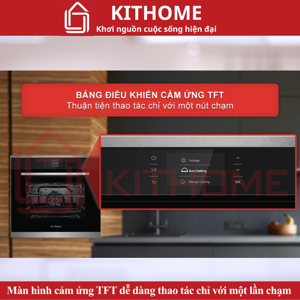 Màn hình cảm ứng TFT dễ dàng thao tác chỉ với một lần chạm