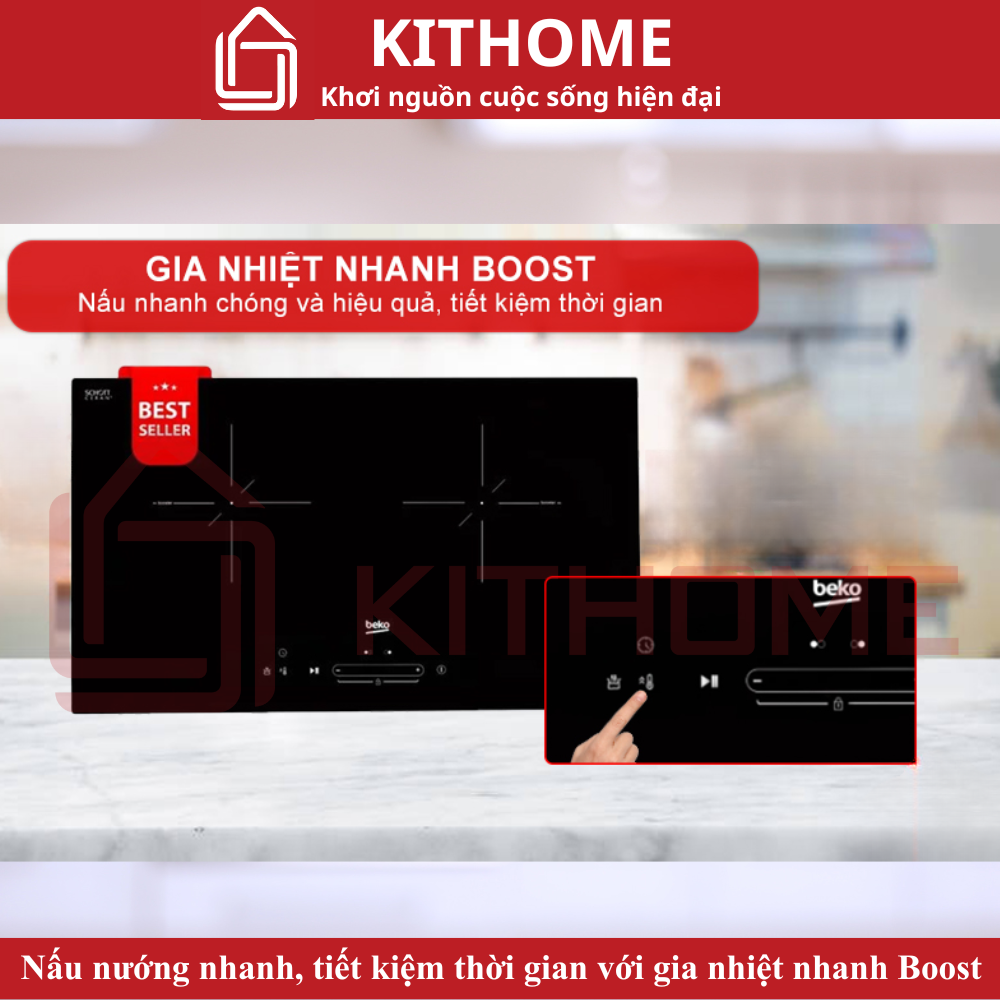 Nấu nướng nhanh chóng, tiết kiệm thời gian với gia nhiệt nhanh Boost