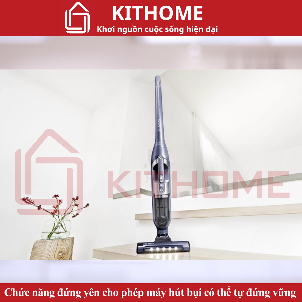 Chức năng đứng yên cho phép máy hút bụi có thể tự đứng vững khi bạn nghỉ ngơi