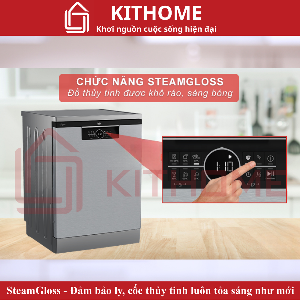 SteamGloss - Đảm bảo ly, cốc thủy tinh luôn tỏa sáng như mới