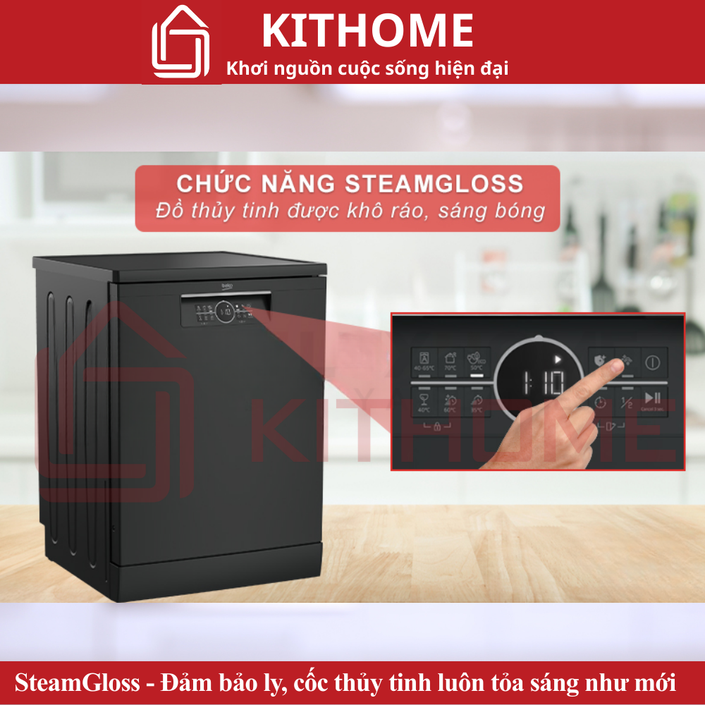 SteamGloss - Đảm bảo ly, cốc thủy tinh luôn tỏa sáng như mới