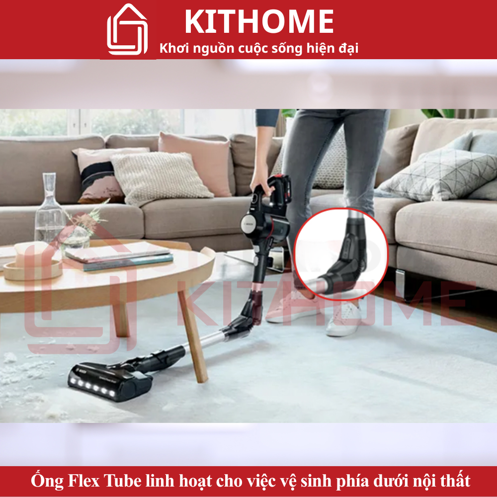 Ống Flex Tube linh hoạt cho việc vệ sinh phía dưới nội thất