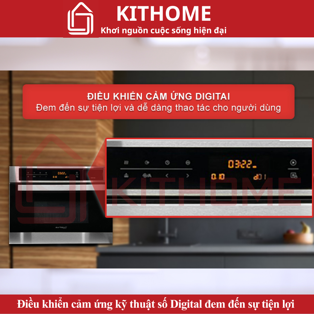 Điều khiển cảm ứng kỹ thuật số Digital đem đến sự tiện lợi và linh hoạt trong quá trình nấu ăn của người tiêu dùng.