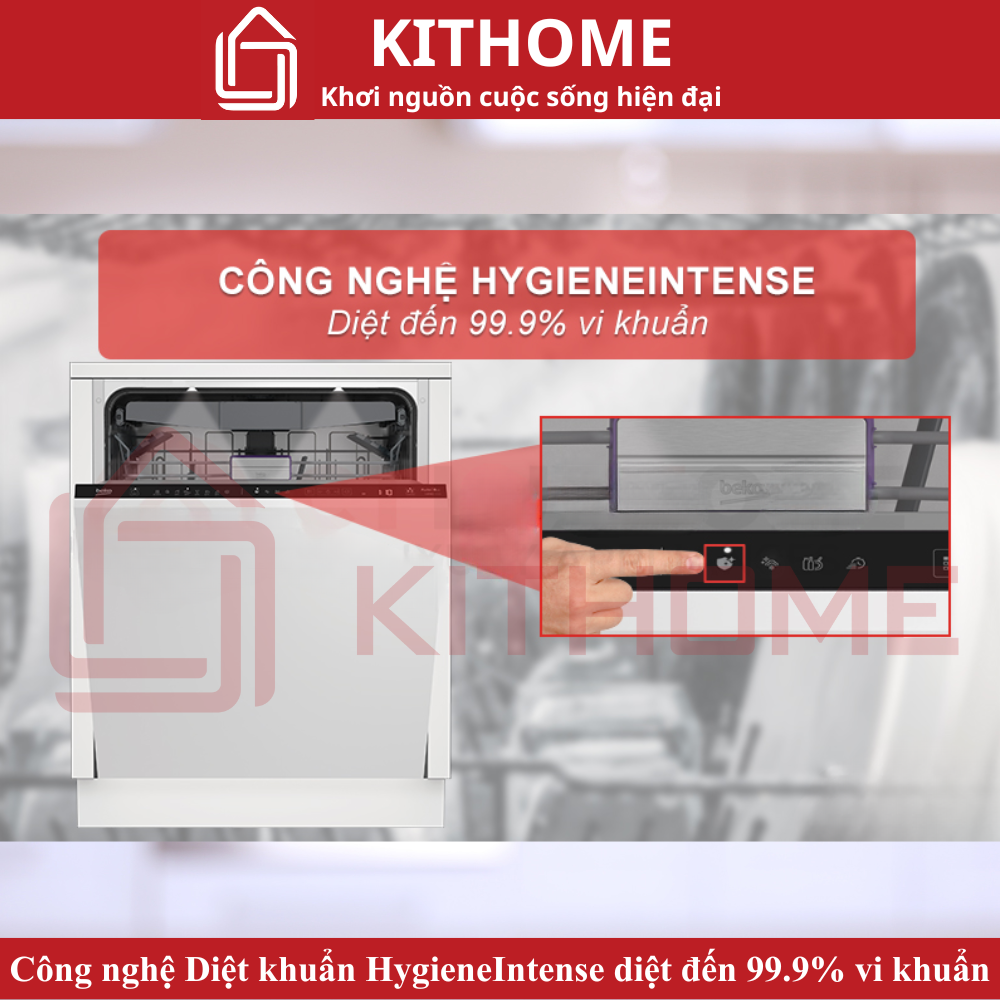 MÁY RỬA BÁT ĐỘC LẬP BEKO BDFN36641XA 16 BỘ SẤY HÉ CỬA