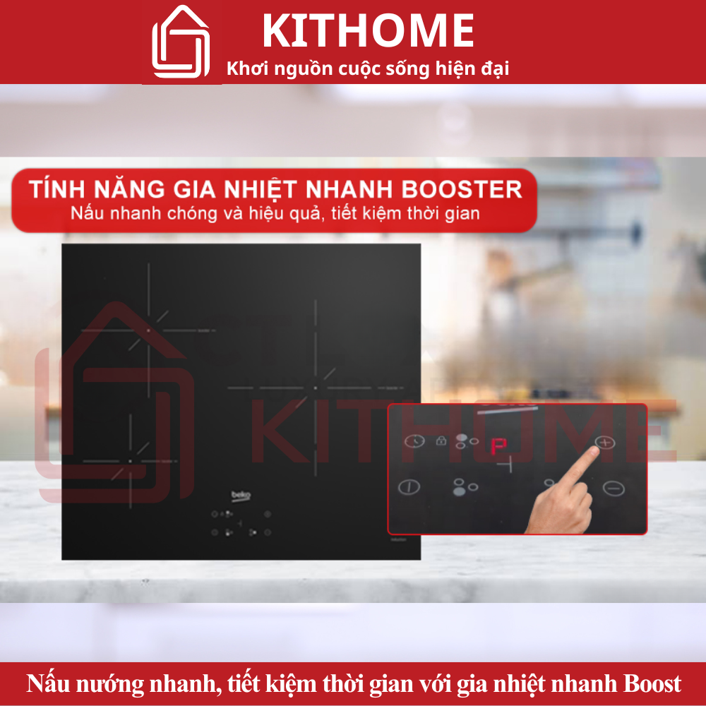 Nấu nướng nhanh chóng, tiết kiệm thời gian với gia nhiệt nhanh Boost