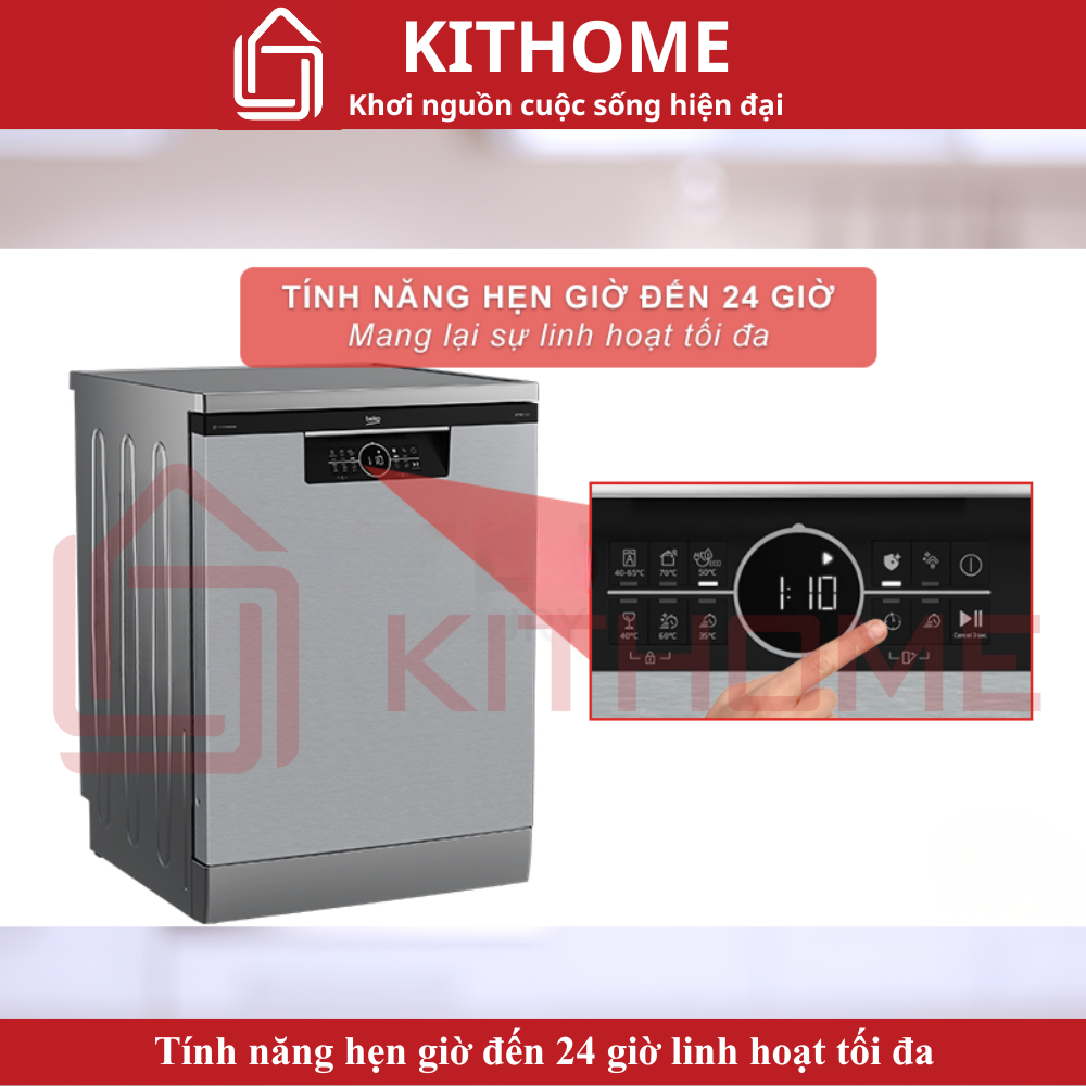 Tính năng hẹn giờ đến 24 giờ linh hoạt tối đa