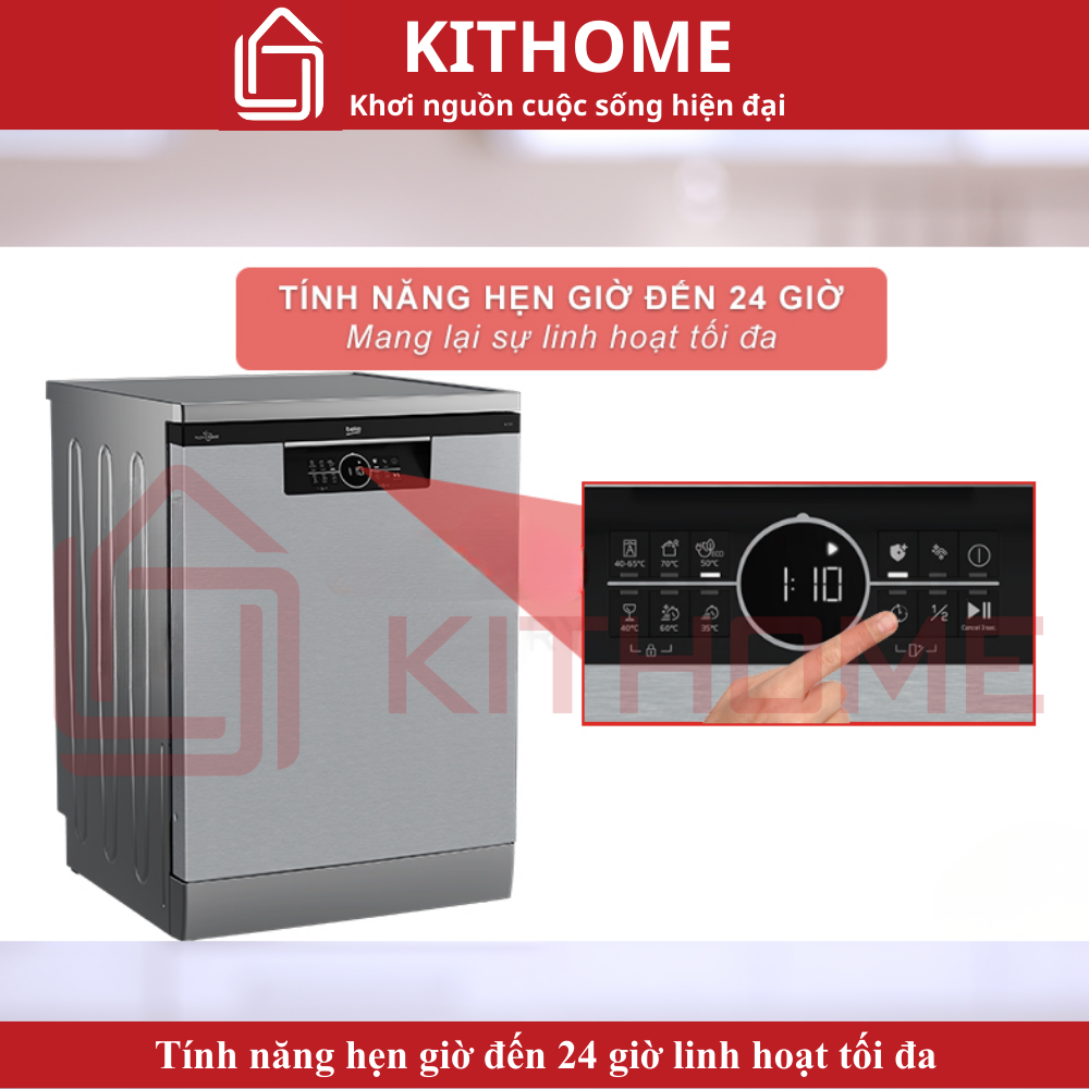 Tính năng hẹn giờ đến 24 giờ linh hoạt tối đa