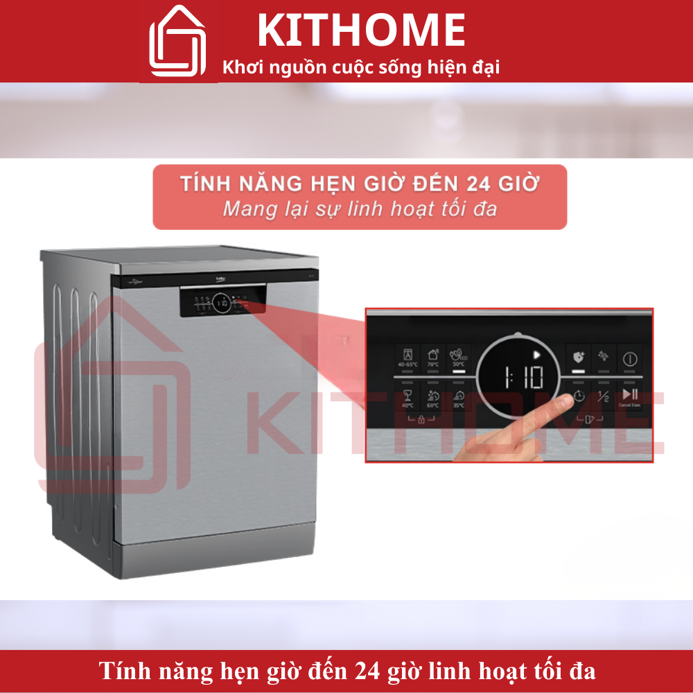 Tính năng hẹn giờ đến 24 giờ linh hoạt tối đa