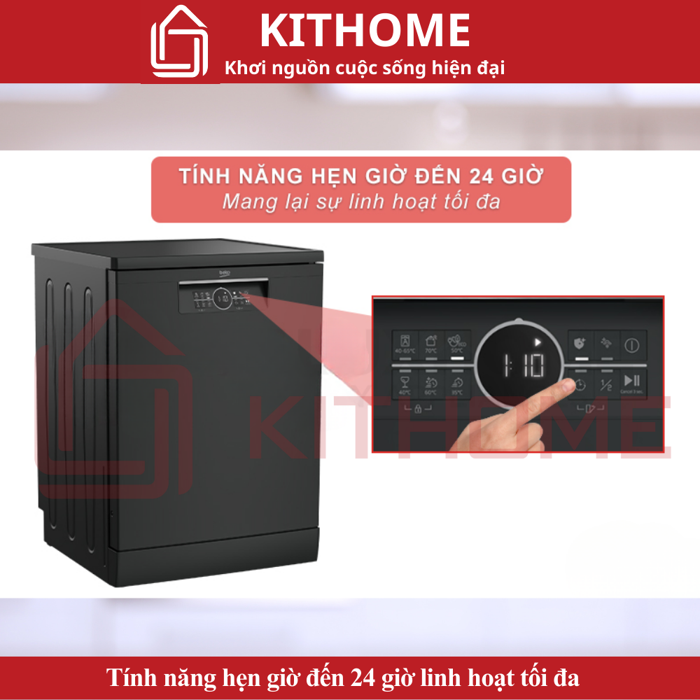 Tính năng hẹn giờ đến 24 giờ linh hoạt tối đa