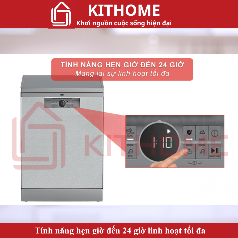 Tính năng hẹn giờ đến 24 giờ linh hoạt tối đa