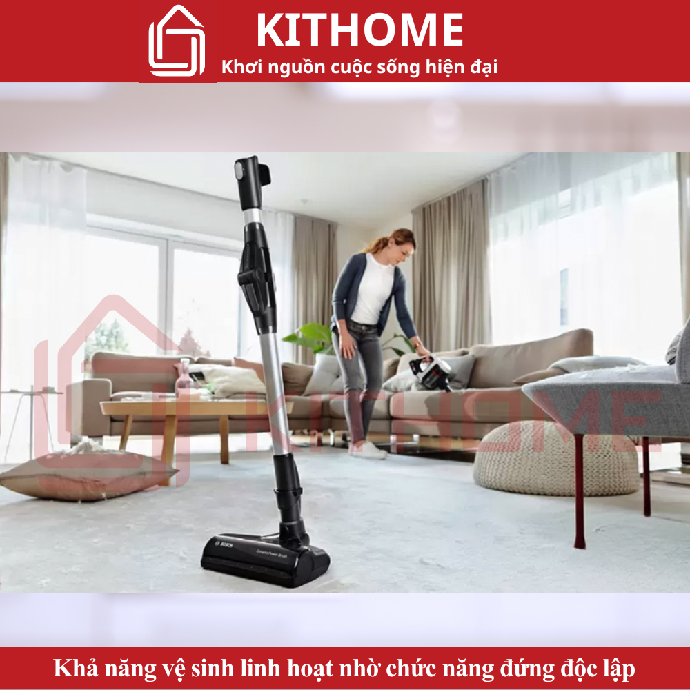 Khả năng vệ sinh linh hoạt nhờ chức năng đứng độc lập