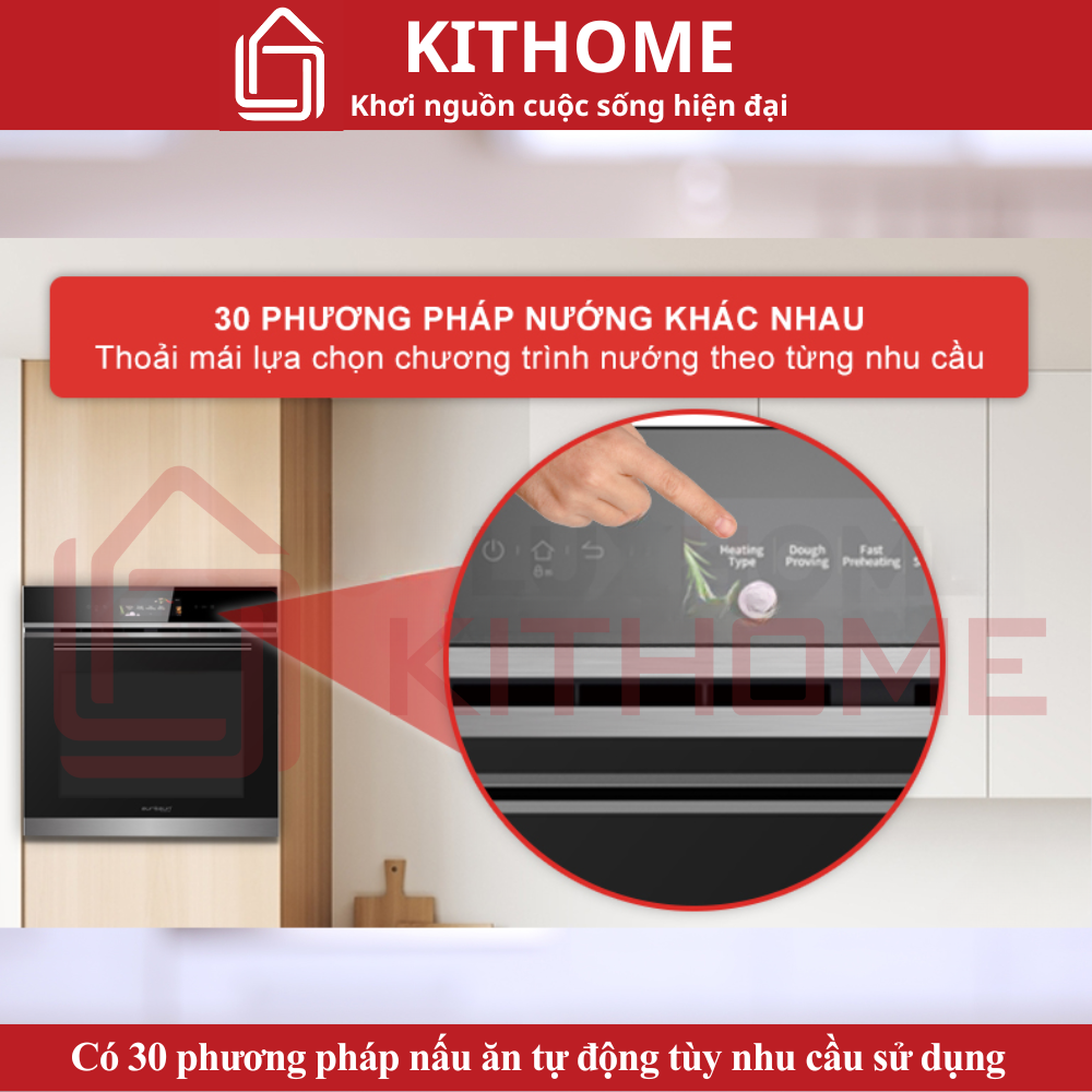 Có 30 phương pháp nấu ăn tự động tùy nhu cầu sử dụng của người dùng