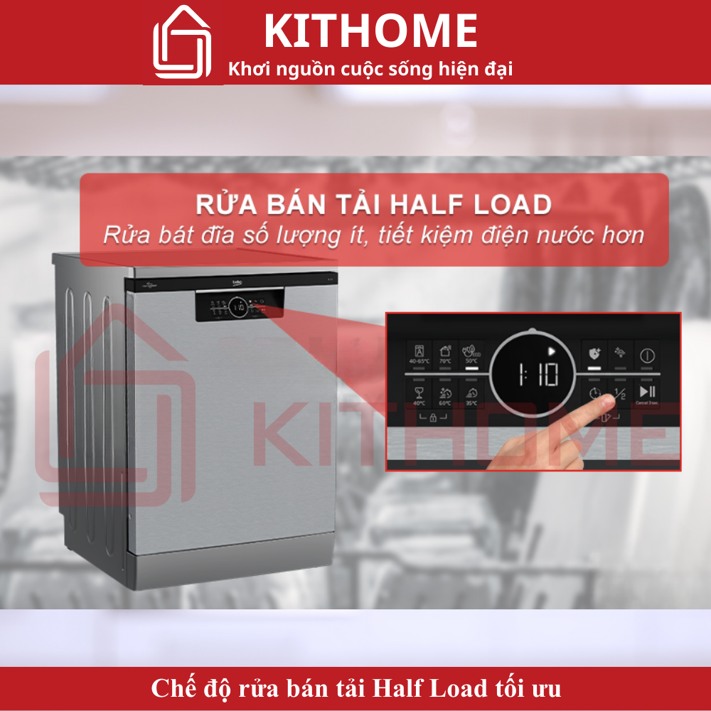 Chế độ rửa bán tải Half Load tối ưu
