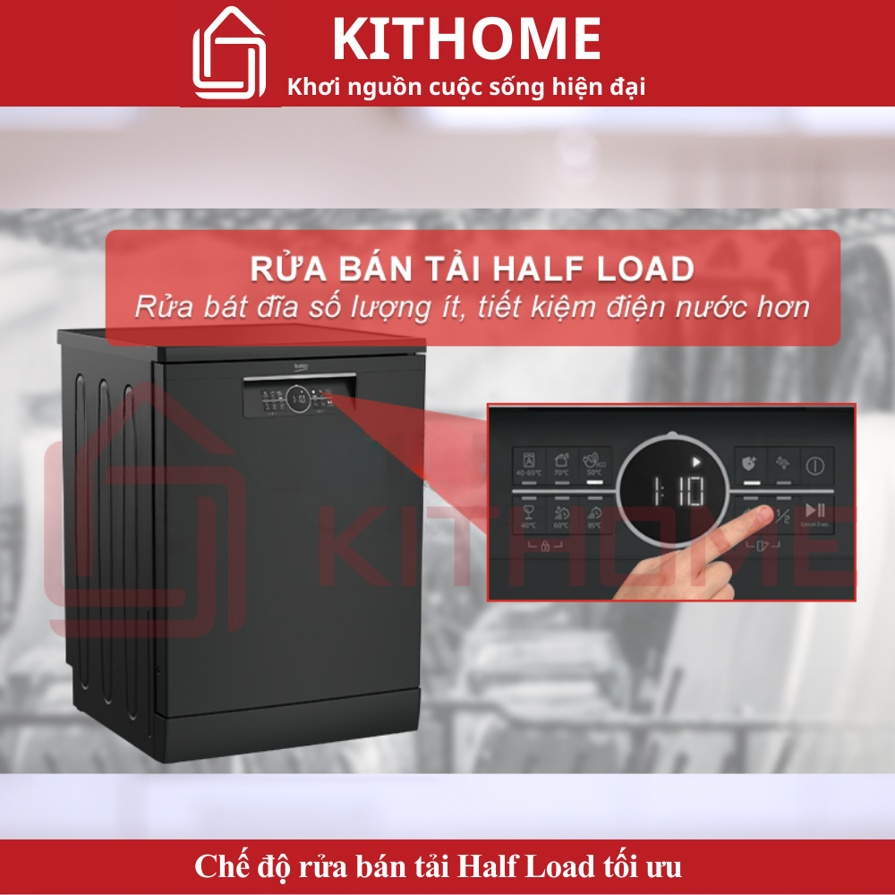 Chế độ rửa bán tải Half Load tối ưu