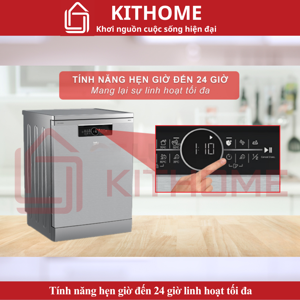 Tính năng hẹn giờ đến 24 giờ linh hoạt tối đa
