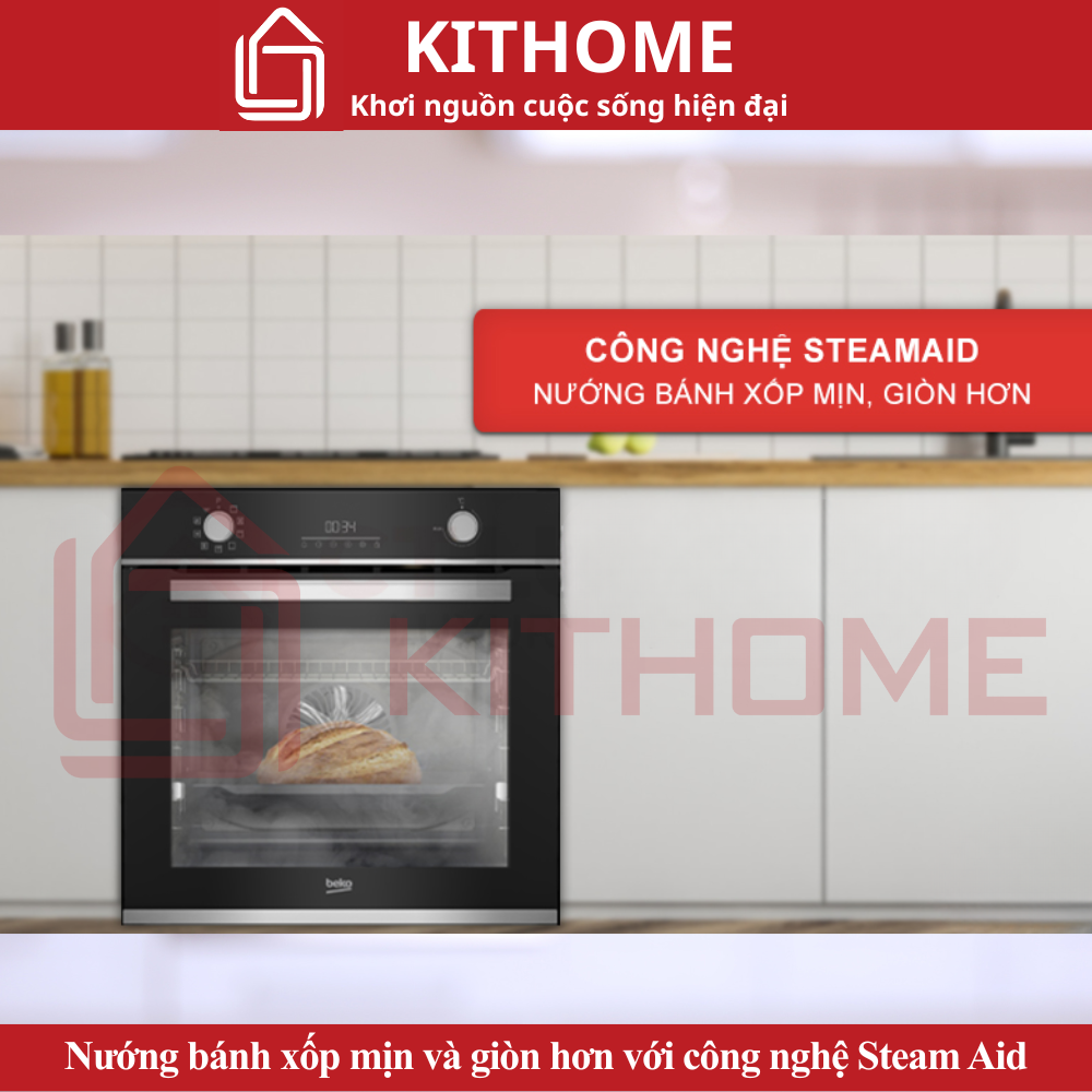 Công nghệ SteamAid – Nướng bánh xốp mịn, giòn tan
