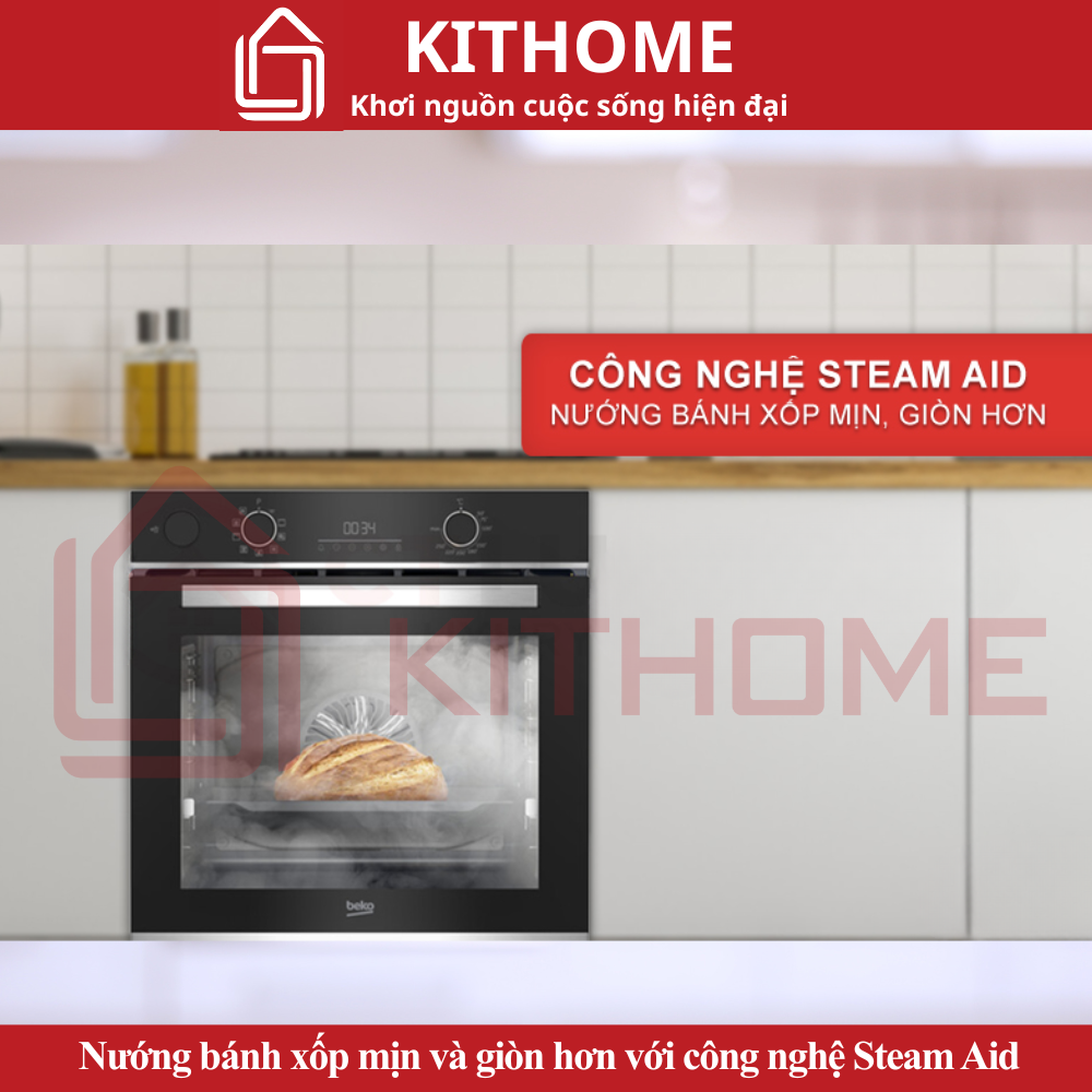 Công nghệ SteamAid – Bánh xốp mịn, giòn tan Công nghệ SteamAid – Bánh xốp mịn, giòn tan